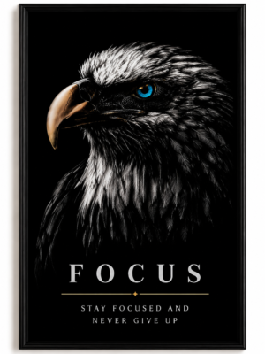 Focus Discipline Execution – 3 Piece Motivational Wall Art Set